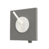 Soft White The Rinz toiletborstel met frontdeksel (Silicone toiletbrush + cover plate)