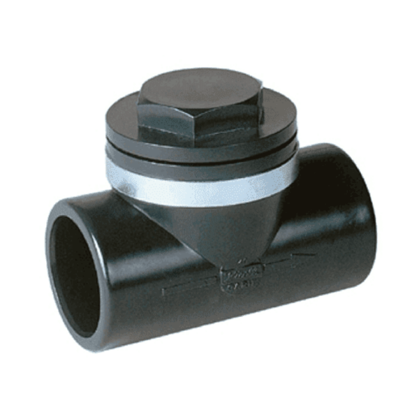 PVC drukleiding terugslagklep horizontaal, 40 x 40mm PVC drukleiding terugslagklep horizontaal, 40 x 40mm