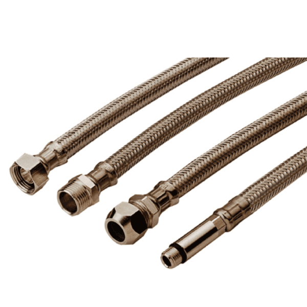 TAQ flexibele aansluitslang DN8, 38 bu.dr. x 12 bi.dr. L= 50cm TAQ flexibele aansluitslang DN8, 38 bu.dr. x 12 bi.dr. L= 50cm