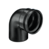 Wafix PP bocht 88,5 hoekgraden, 40mm (zwart) Wafix PP bocht 88,5 hoekgraden, 40mm (zwart)