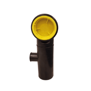 Wandclosetbocht 90mm met aansluiting 50/40 links Wandclosetbocht 90mm met aansluiting 50/40 links